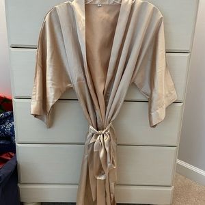 Satin robe